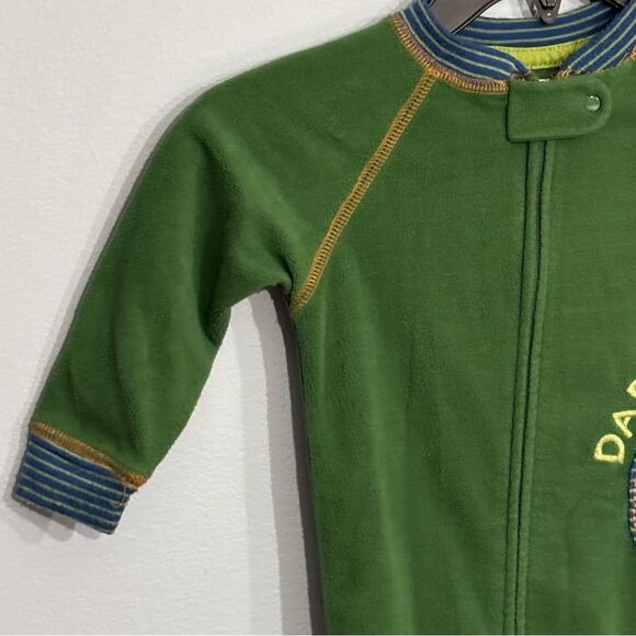 Carter's | Boys 18M Soft Fleece Green Dinosaur  Pjs Footie Winter Pajamas - Picture 3 of 13